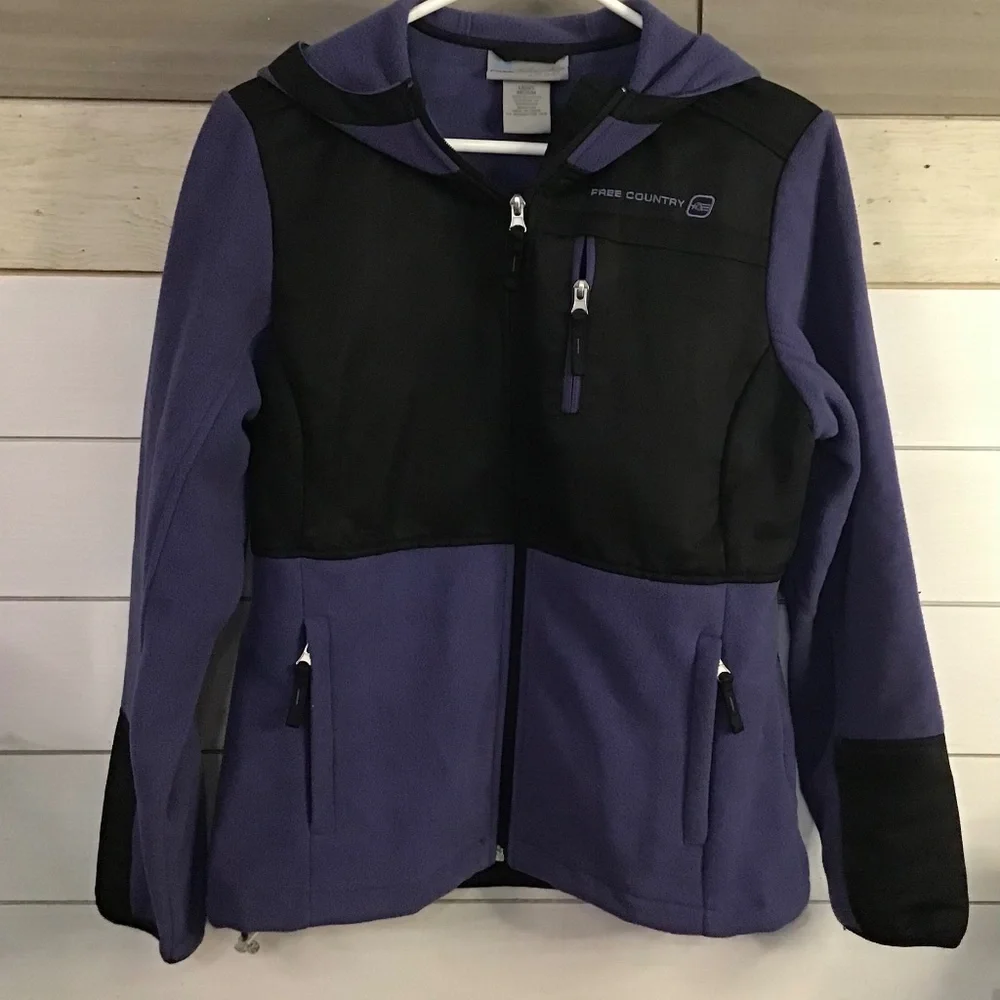Women’s Free Country Hooded Fleece Jacket Size Small Women’s - Picture 4 of 5